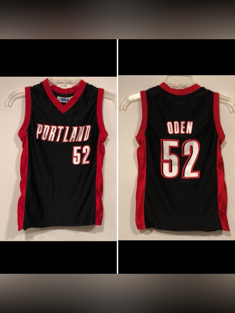 Portland Trail Blazers Kids' Basketball Jersey NBA Greg Oden #52 team Small 8